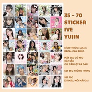 SET of 35 IVE AHN YUJIN sealing stickers • IVE Ahn Yujin stickers, size 4x4cm, pre-cut