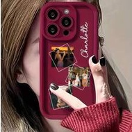 1 Customizable Black Gradient Anti-Drop Phone Case With 3 Small Images And Names, Compatible With Ap