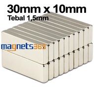 30x10x1.5 mm 30x10x2 mm Neodymium Rectangular Box Magnet 30x10x1.5 30x10x2 Strong Magnet