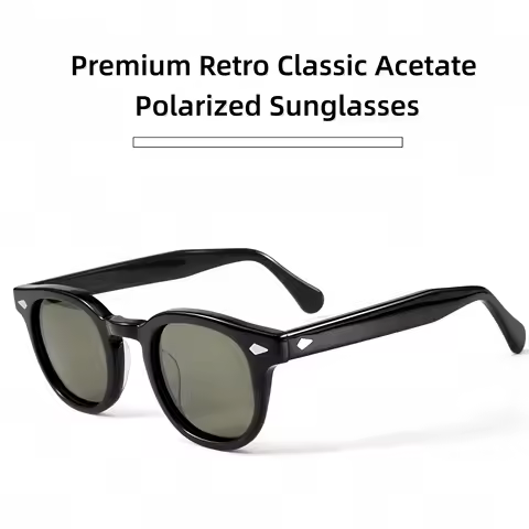 Premium Moscot Design Classic Retro Square Acetate Polarized Sunglasses Outdoor UV Protection for Me