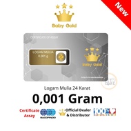 BABY GOLD EMAS MINI LOGAM MULIA 0.001 GRAM