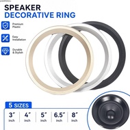 JUNMPER2R Speaker Trim Ring, Black Silver Gold 3/4/5/6.5/8 inch Plastic Speaker Grille, Plastic Loud