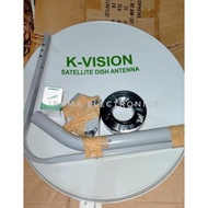Solid Dish Parabola Kvision 60Cm Receiver Optus 66Hd Rcti Mnc K-Vision