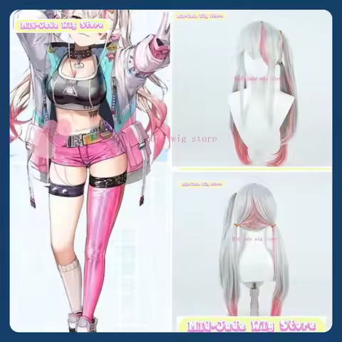 Mid-jade Wig Store Goddess Of Victory: Nikke Jackal Cosplay Wig Halloween Party Costumes Props Anime