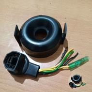 Find H4 socket + H4 socket cover rubber (1 set) motorbike car