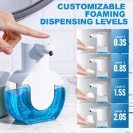 Automatic Liquid Soap Dispenser 14.78oz Sensor Soap Dispenser Touchless Soap Foam Dispenser Rechargeable Hand Soap Dispenser SHOPABC8275