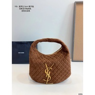 SAINT LAURENT SAINT LAURENT YSL Icarino BABY Quilted Caramel Handbag Bronze Accessories Suede Leathe
