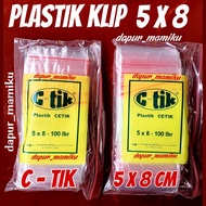 DAPURMAMIKU (Plastic Clip 5 x 8) cetik 5x8 plastic c-tik plastic medicine clip
