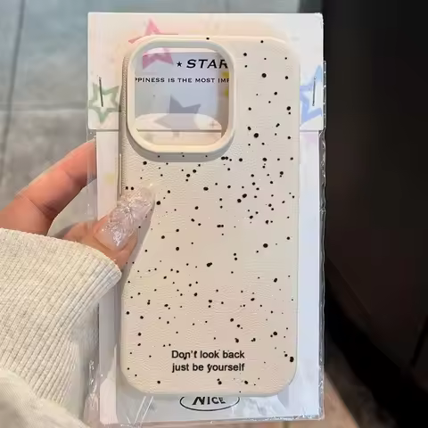 Korean Ins Polka Dots Lichee leather pattern Phone Case For Redmi A5 A3 A1 14C 13 12 12C 10 9A 9T 9C