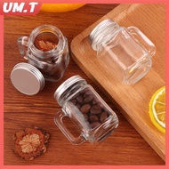 UM.T 1Pc 40ml Jam Honey Jar Portable Leakproof Coffee Milk Juice Bottle With Lid Home Party Bar Vodk