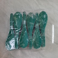 Sendok Bebek Plastik warna hijau / Sendok Jenang / Sendok bebek hajatan catering 1 lusin