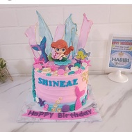 cake ulang tahun mermaid