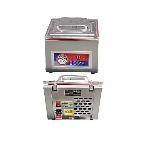 Desktop Electric Digital Display Fully Automatic Vacuum Sealing Bag Food Sealing Machine Food Indust