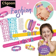 C5GOON DIY Bracelet Making Girls Jewelry Making Set Personalized Name Bracelet Assorted Cartoon & Ch