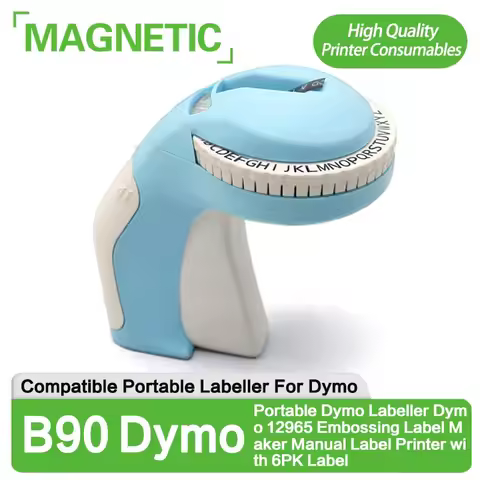 9mm Dymo 3D Label Tapes with B90 Portable Dymo Labeller Dymo 12965 Embossing Label Maker Manual Labe