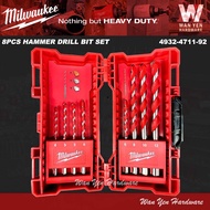 MILWAUKEE 8pc Hammer Drill Bit Set 4932-4711-92