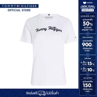 Tommy Hilfiger เสื้อยืด ผู้หญิง รุ่น WW0WW42589 YBR - สีขาว ทรง Regular Fit