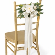[xdnblun] Aisle Chair Back Floral Decors, PEW Flowers for Banquet Events Anniversary