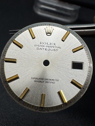 Rolex 勞力士 Datejust  原裝銀色面盤 金字釘 適合1601 1600  (1560, 1570 機芯)