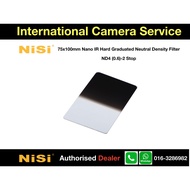 NiSi 75x100mm-GND Hard Nano IR Graduated Neutral Density Filter ND8 / ND4