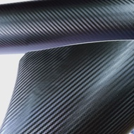 Carbon fiber vinyl film fiber sticker black 3D