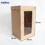 Fujibox (5 Pcs) TALL TART CAKE BOX 30 x 30 x 45 cm