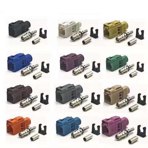 Fakra Female Crimp Connector Car Radio FM GPS Antenna Fakra Adapter for RG316 RG174 A B C D E F G H