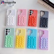 Suction Cup Holder Phone Case For Xiaomi Poco F7 Ultra F6 F5 Pro F4 F3 C85 C75 C71 5G 4G Cover Cute 