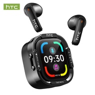 HTC NE70 AI Earphone Bluetooth 6.0  Live Translation Headphone Multifunction Knob LED Screen HiFi So