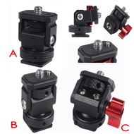 Monitor Holder EVF Mount Swivel & Tilt Cold Shoe 1/4" Screw ARRI Locating Pin 3/8" Hole for Gopro13 