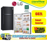 LG 602L Smart Inverter Top Freezer Fridge GR-H802HQHM Refridgerator - Peti Sejuk