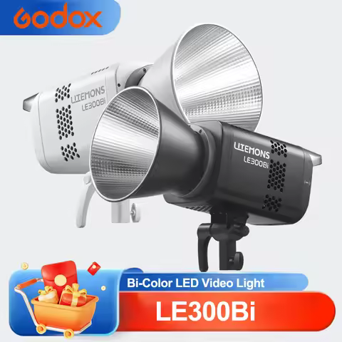 Godox Litemons LE300Bi Bi-Color LED Monolight 2700-6500K CRI98 TLCI98 Photography Video Light for Fi