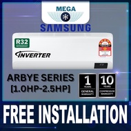 [FREE INSTALLATION] Samsung Aircond R32 Inverter Wind-Free Series (1.0HP - 2.5HP)