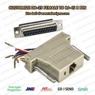 DB25 F to RJ45 MODULAR ADAPTER