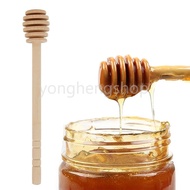 Creative Spiral Long Handle Wooden Honey Spoon Mixing Stick Dipper for Honey Jar Supplies Honey Stir