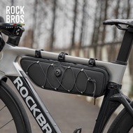 【 ROAD TO SKY 】ROCKBROS Bicycle Bag Upper Pipe Bag Road Bike MTB Front Bag Long-Distance Riding Top Tube Bag Bike Accessories