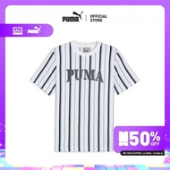 PUMA BASICS - เสื้อยืดผู้ชาย PUMA SQUAD สีขาว  - 67897302