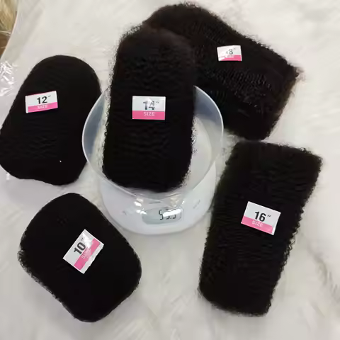 Afro Kinky Bulk 4C 100% Human Hair 50g/pack Soft Hair Bulk for Mini Twist Braids Dreadlocks Extensio