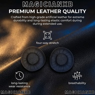 MAGICIANXB 2PCS Wrinkle Leather Earpads, Noise Isolation 55mm/2.17in Universal Headphone Ear Pads, E