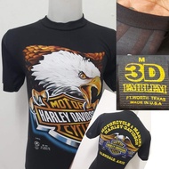 เสื้อผ้าบางฮาเลย์ Harley-Davidson ผ้ามุ้งบางใส่สบาย สไตล์วินเทจ ป้ายVintage 3D EMBLEM S-5XL