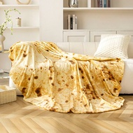 Pizza Blanket Burrito Blanket Imitation Food Blanket Flannel Blanket Air Conditioning Blanket Office