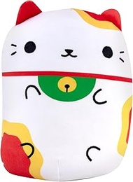 Cats vs. Pickles - Jumbo - Lucky Cat Neko - 8.6" Super Soft and Squishy Stuffed Bean-Filled Plushies - Great Toys for Kids Age 5-7. Collect These as Desk Pets, Fidget Toys, or Sensory Toys., Misc