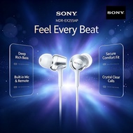 SONY MDR-EX255AP In-Ear Earphones - 12mm Driver, 5-25,000Hz Hi-Res Sound, 106dB Sensitivity, Inline 