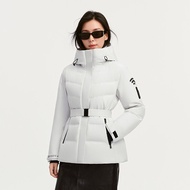 Bosideng 2025 New Womens down Jacket High-loft Goose down Outdoor GORE-TEX Fabric Warm Waist-cinchin