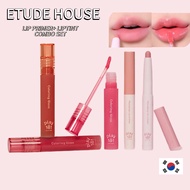 Korea  [Etude House ]Play 101 Lip Primer Pink Beige Peach Beige +Juicy Tint Combo SET -Korean Make U