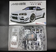 AOSHIMA 1/24 Mines BNR34SKYLINE GT-R 02 NISSA (โมเดลรถยนต์ Model DreamCraft)