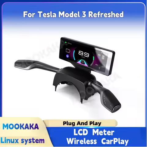 Digital Dashboard Carplay For Tesla Model 3 Refreshed Car Cluster LCD Meter Virtual Cockpit Digital 