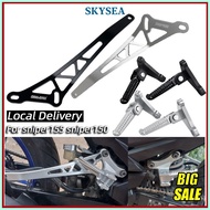 ◮ ◵ Exhaust Pipe Bracket For Yamaha Sniper150 Sniper155 Sniper135 Aluminum Footrest Set