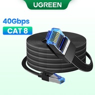 UGREEN Ethernet Flat Cable CAT8 40Gbps Cotton Braided  Network Lan Cord