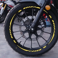 9inch Wheels Motorcycle 9inch Wheels Motorcycle Wheels Strips Sticker Decals for Road Cycling Body D